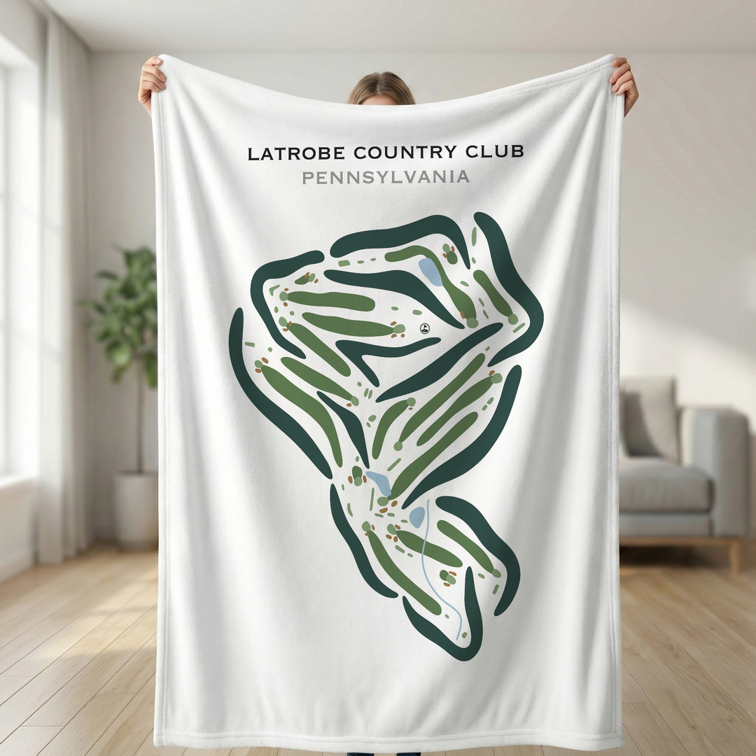 Latrobe Country Club, Pennsylvania - Printed Golf Courses