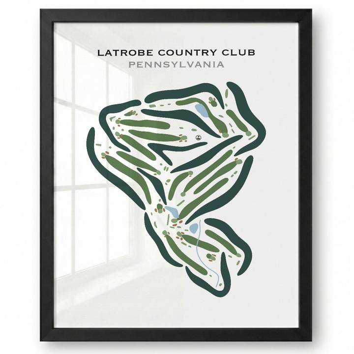 Latrobe Country Club, Pennsylvania - Printed Golf Courses