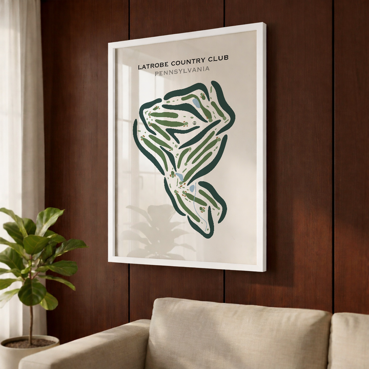 Latrobe Country Club, Pennsylvania - Printed Golf Courses