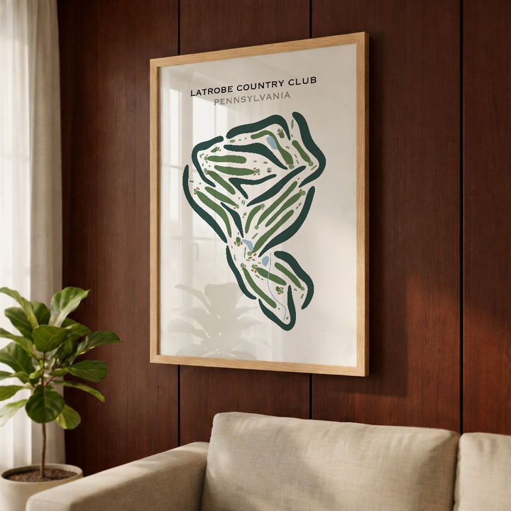 Latrobe Country Club, Pennsylvania - Printed Golf Courses