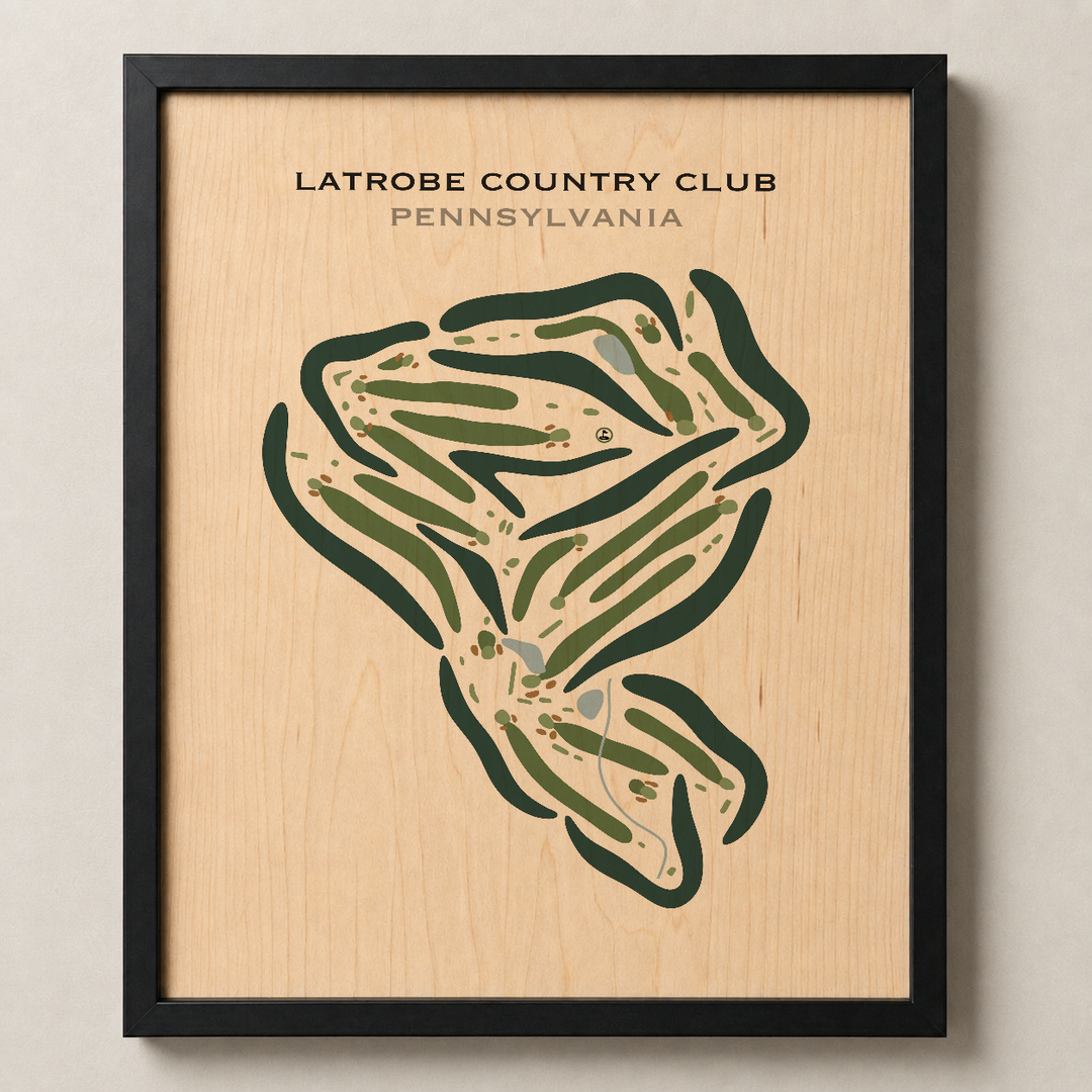 Latrobe Country Club, Pennsylvania - Printed Golf Courses