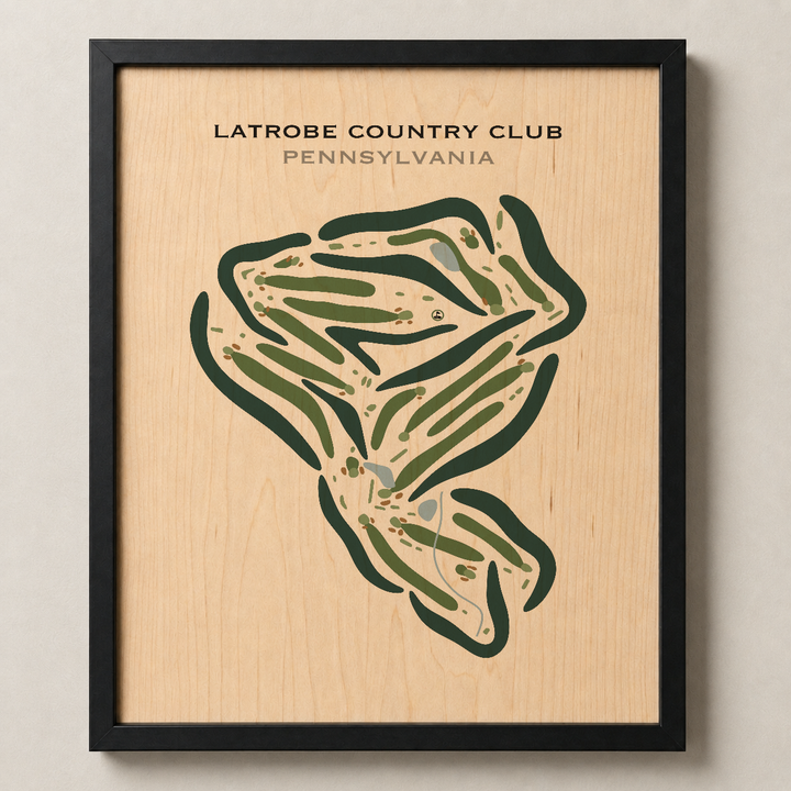 Latrobe Country Club, Pennsylvania - Printed Golf Courses