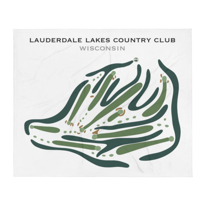 Lauderdale Lakes Country Club, Wisconsin - Printed Golf Courses