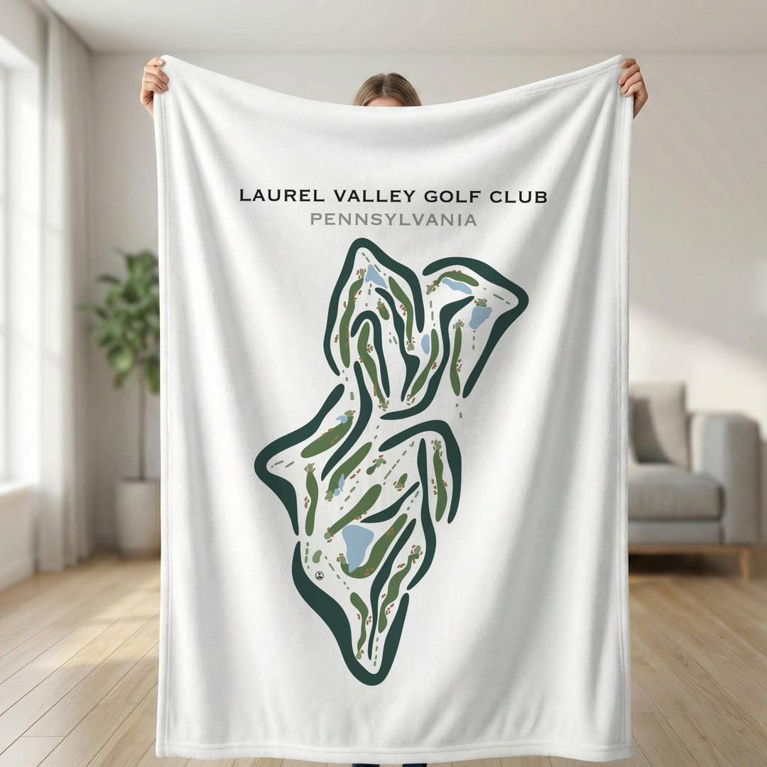 Laurel Valley Golf Club, Pennsylvania - Printed Golf Courses