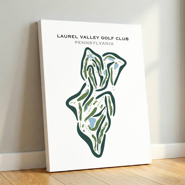 Laurel Valley Golf Club, Pennsylvania - Printed Golf Courses