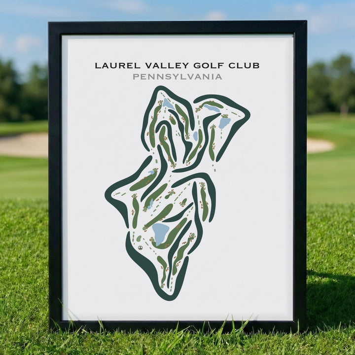 Laurel Valley Golf Club, Pennsylvania - Printed Golf Courses