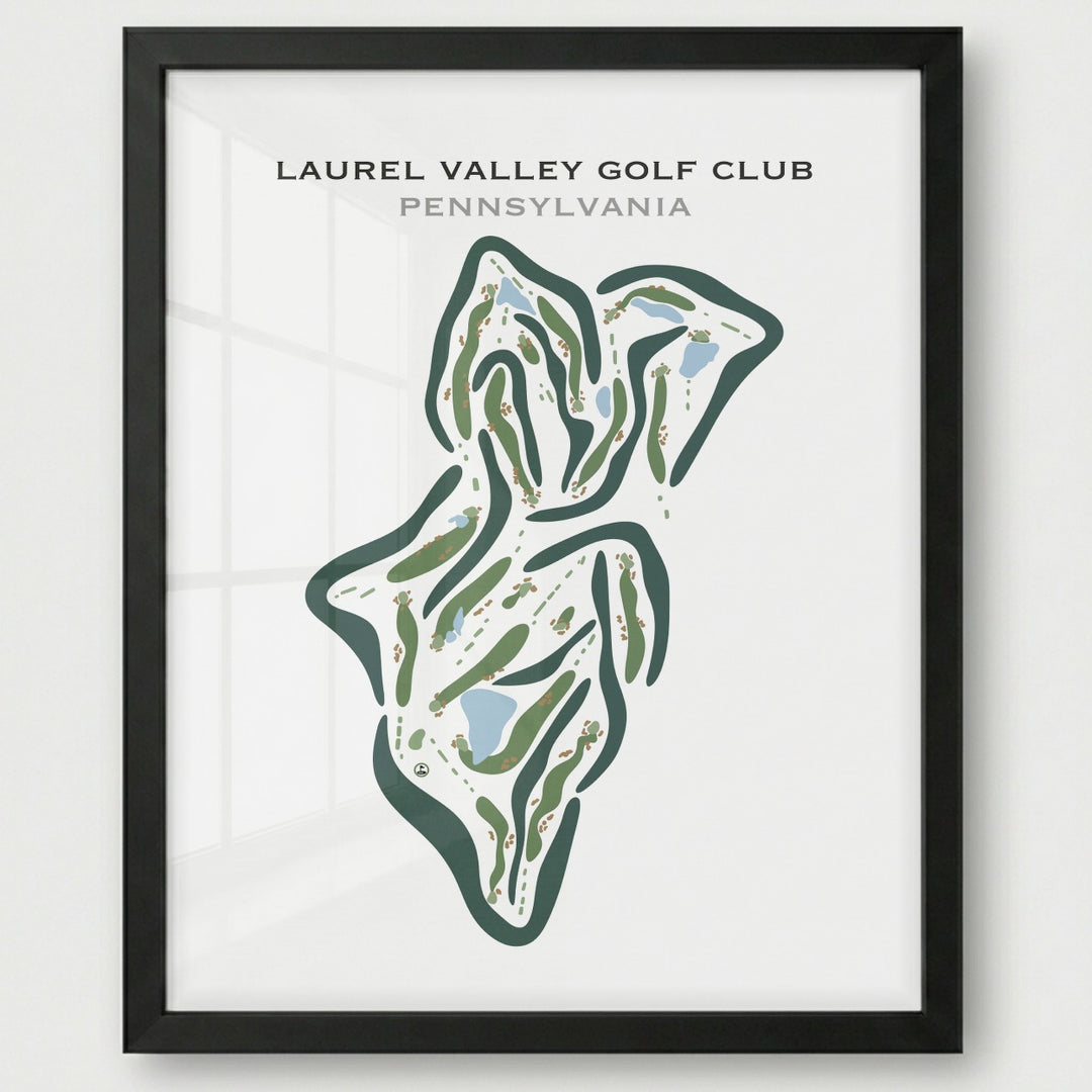 Laurel Valley Golf Club, Pennsylvania - Printed Golf Courses