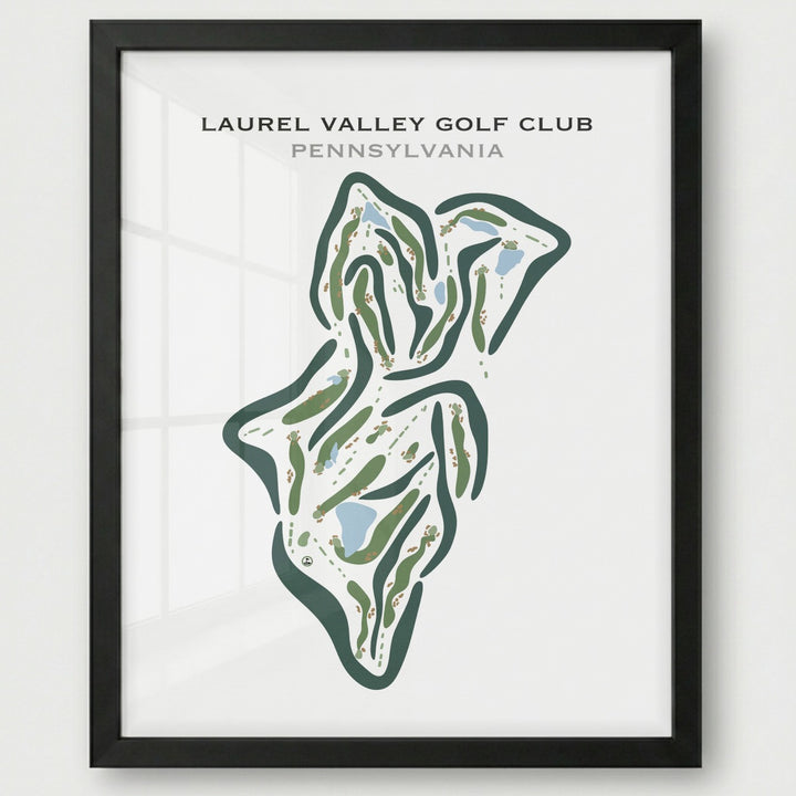 Laurel Valley Golf Club, Pennsylvania - Printed Golf Courses