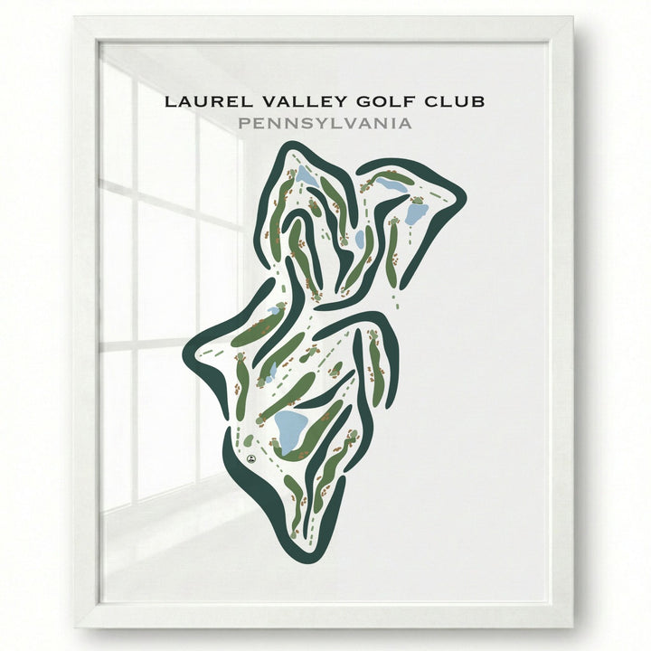 Laurel Valley Golf Club, Pennsylvania - Printed Golf Courses