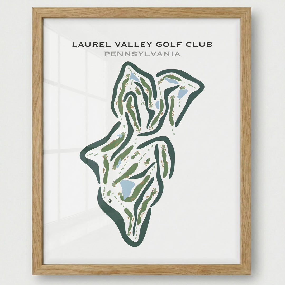 Laurel Valley Golf Club, Pennsylvania - Printed Golf Courses