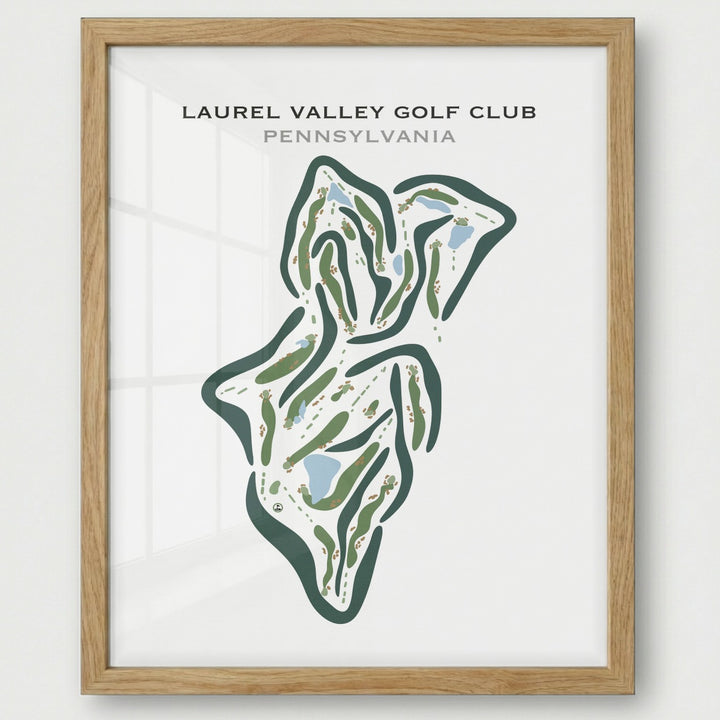 Laurel Valley Golf Club, Pennsylvania - Printed Golf Courses