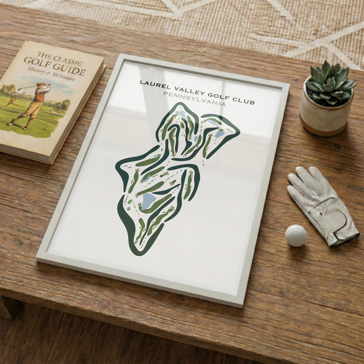 Laurel Valley Golf Club, Pennsylvania - Printed Golf Courses