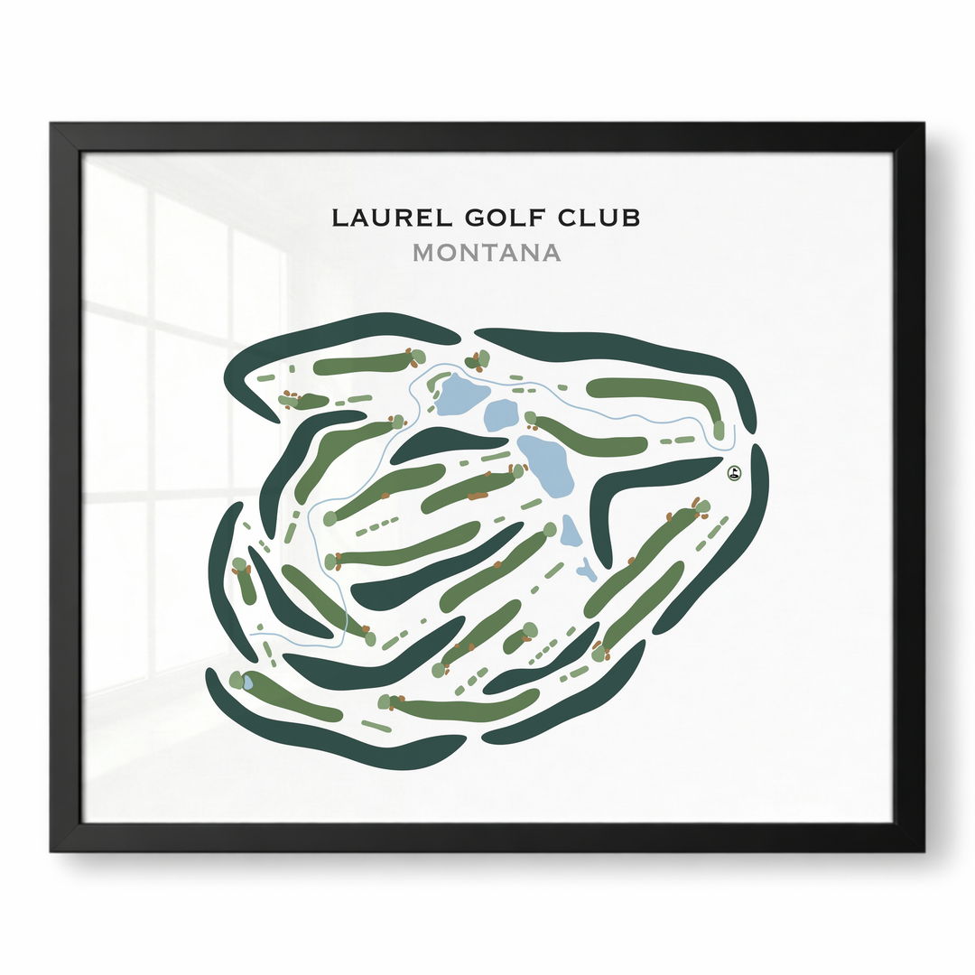 Laurel Golf Club, Montana - Printed Golf Courses