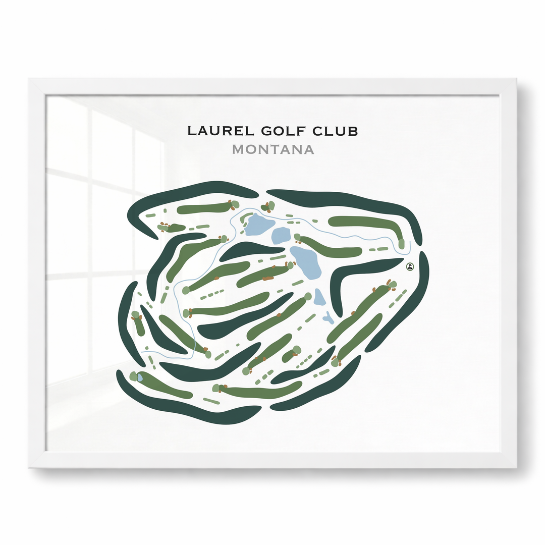 Laurel Golf Club, Montana - Printed Golf Courses