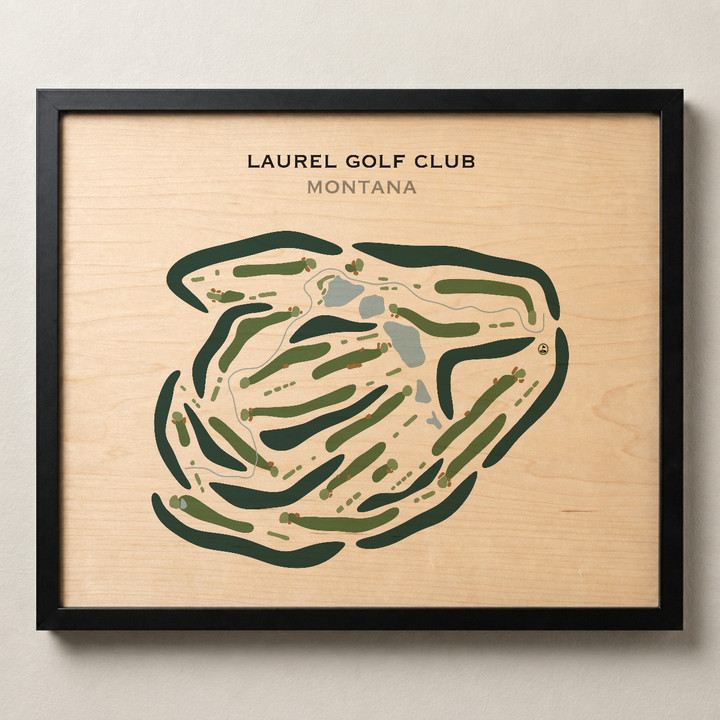 Laurel Golf Club, Montana - Printed Golf Course