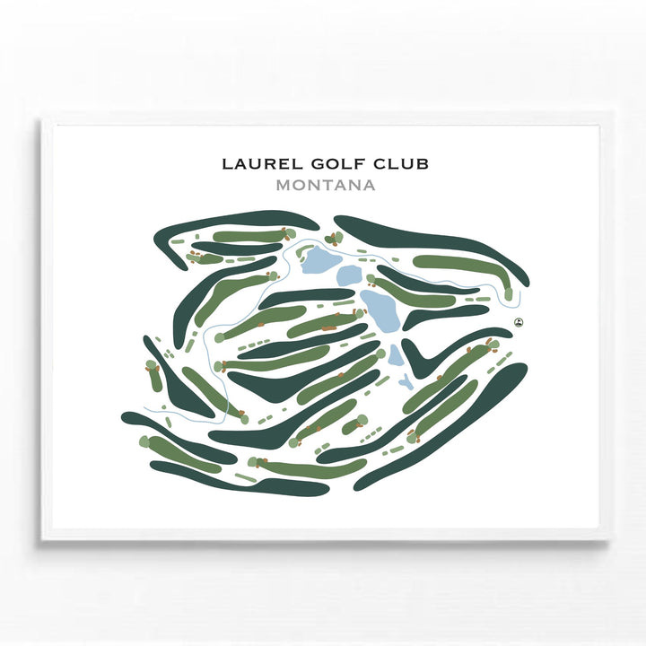 Laurel Golf Club, Montana - Printed Golf Course