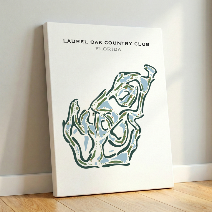 Laurel Oak Country Club, Florida - Printed Golf Courses