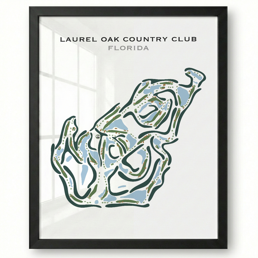 Laurel Oak Country Club, Florida - Printed Golf Courses