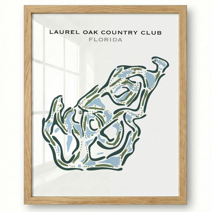 Laurel Oak Country Club, Florida - Printed Golf Courses