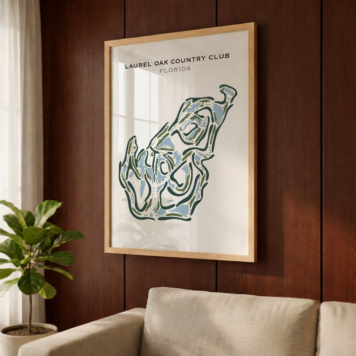 Laurel Oak Country Club, Florida - Printed Golf Courses