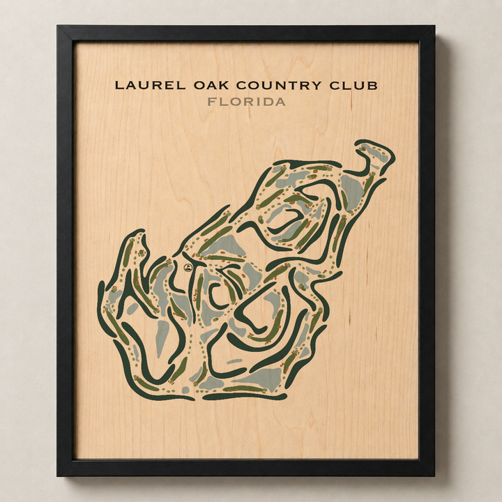 Laurel Oak Country Club, Florida - Printed Golf Courses