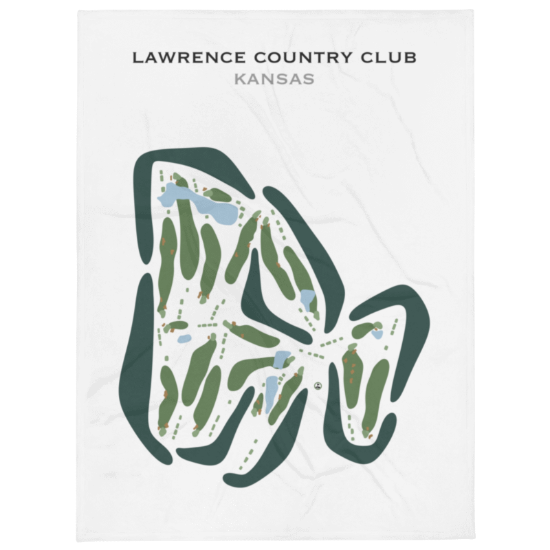 Lawrence Country Club, Kansas - Printed Golf Courses