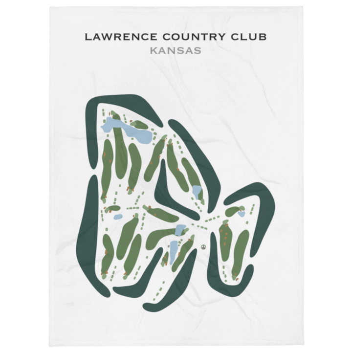 Lawrence Country Club, Kansas - Printed Golf Courses