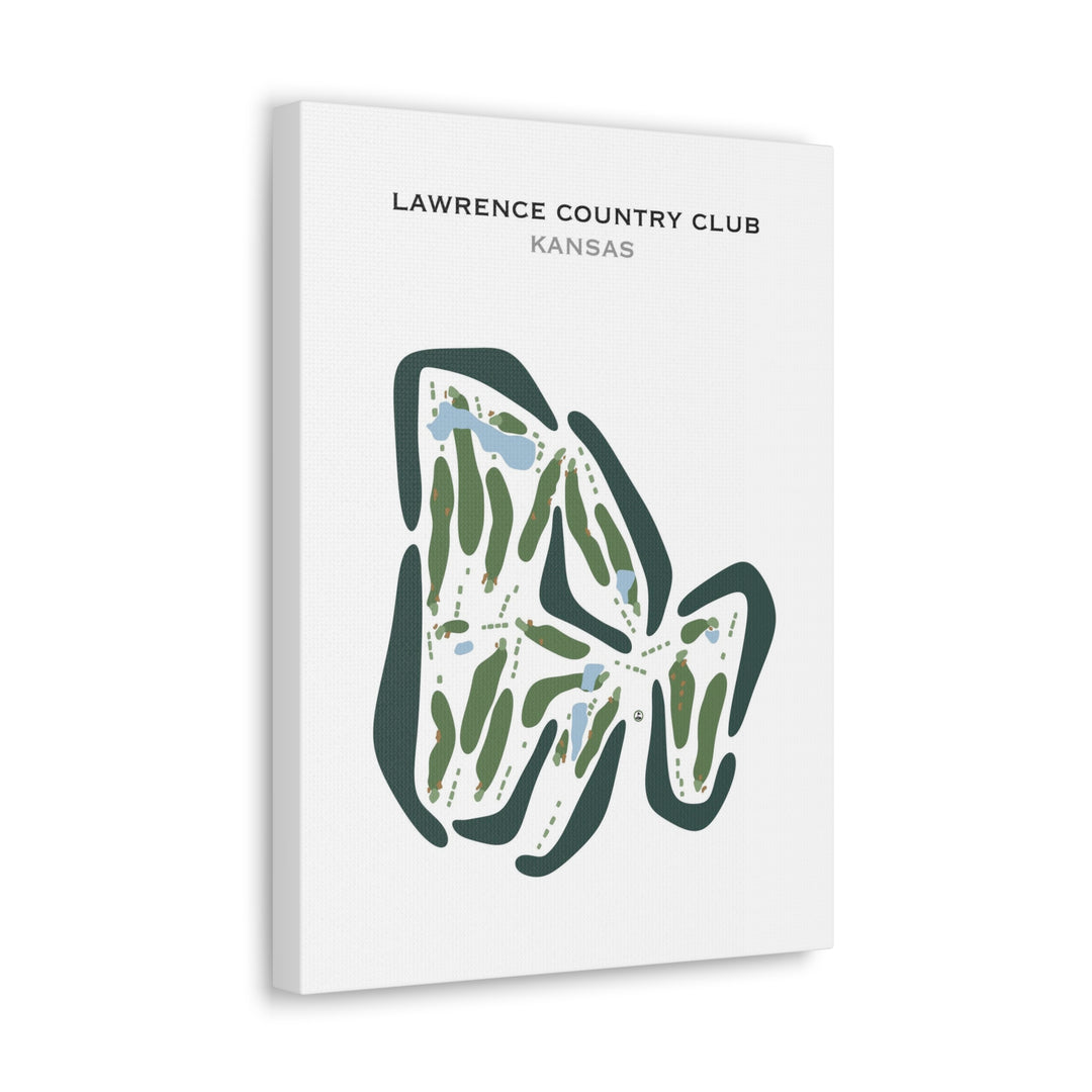 Lawrence Country Club, Kansas - Printed Golf Courses