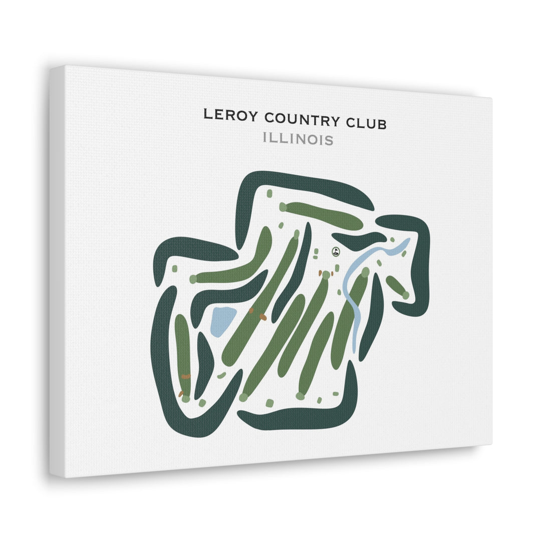 LeRoy Country Club, Illinois - Printed Golf Courses