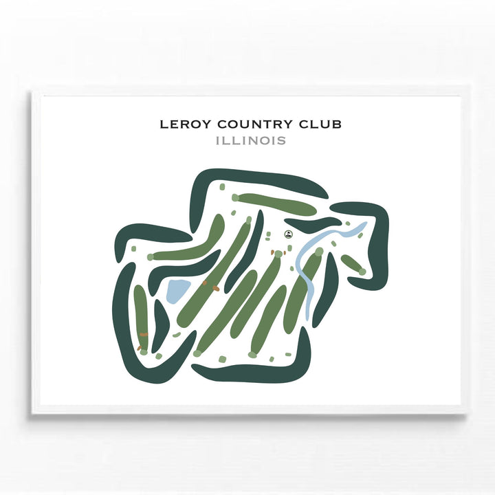 LeRoy Country Club, Illinois - Printed Golf Courses