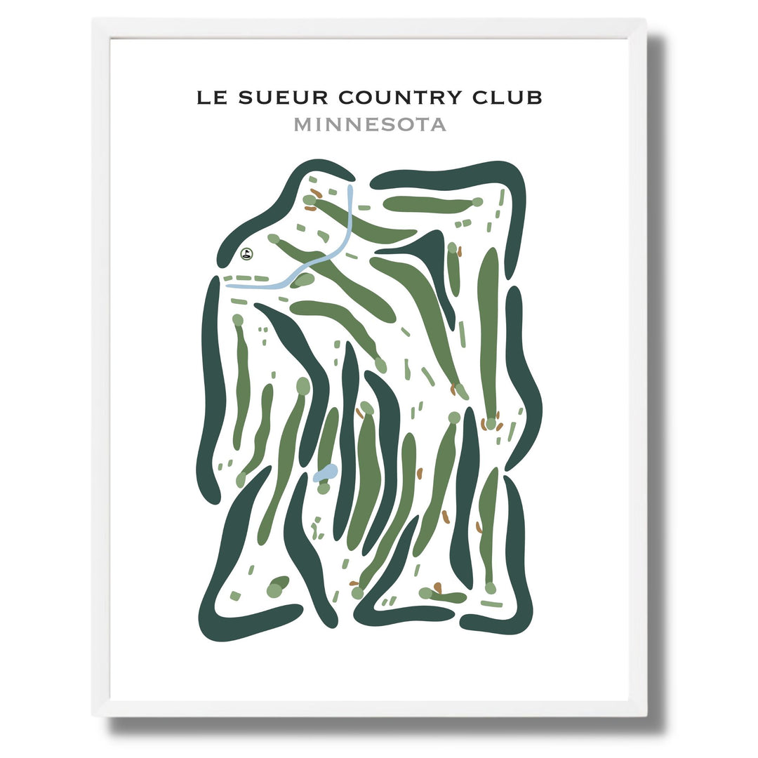 Le Sueur Country Club, Minnesota - Printed Golf Courses