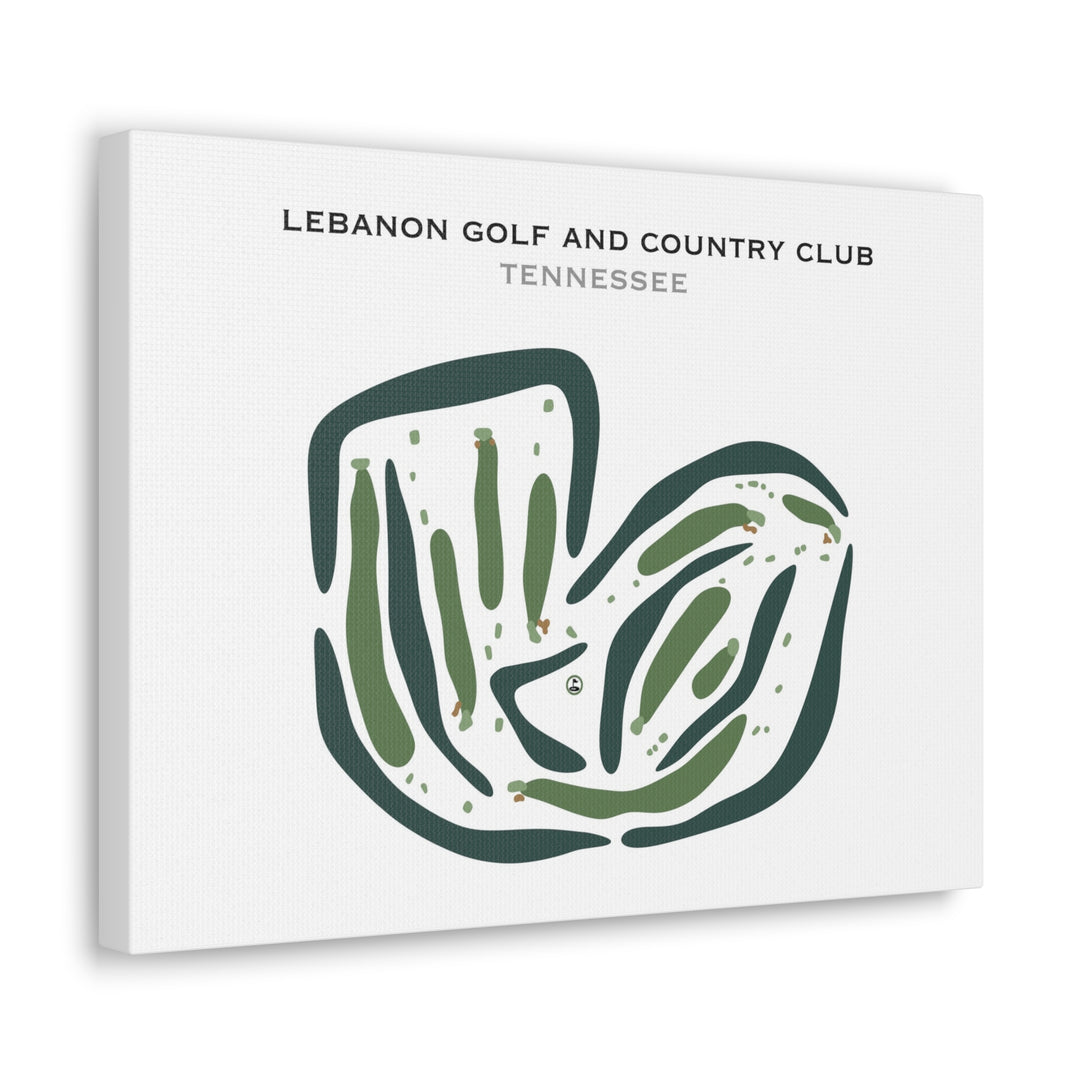 Lebanon Golf & Country Club, Tennessee - Printed Golf Courses