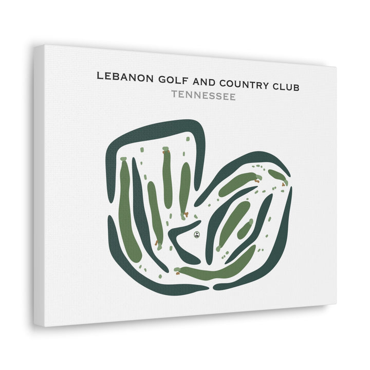 Lebanon Golf & Country Club, Tennessee - Printed Golf Courses