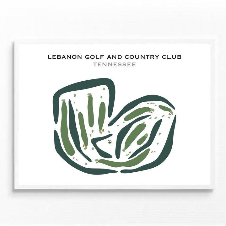 Lebanon Golf & Country Club, Tennessee - Printed Golf Courses