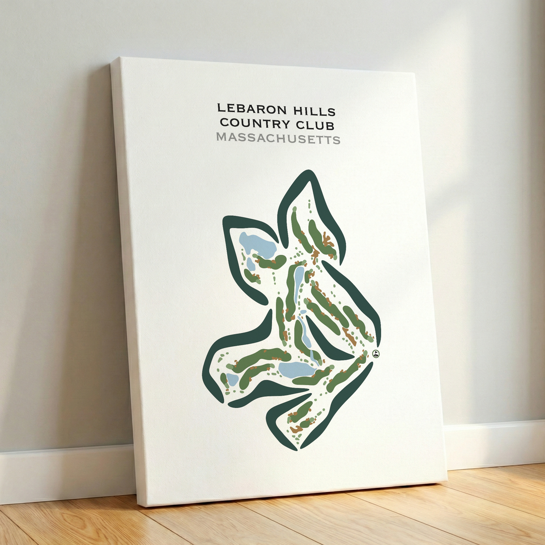 Lebaron Hills Country Club, Massachusetts - Printed Golf Courses