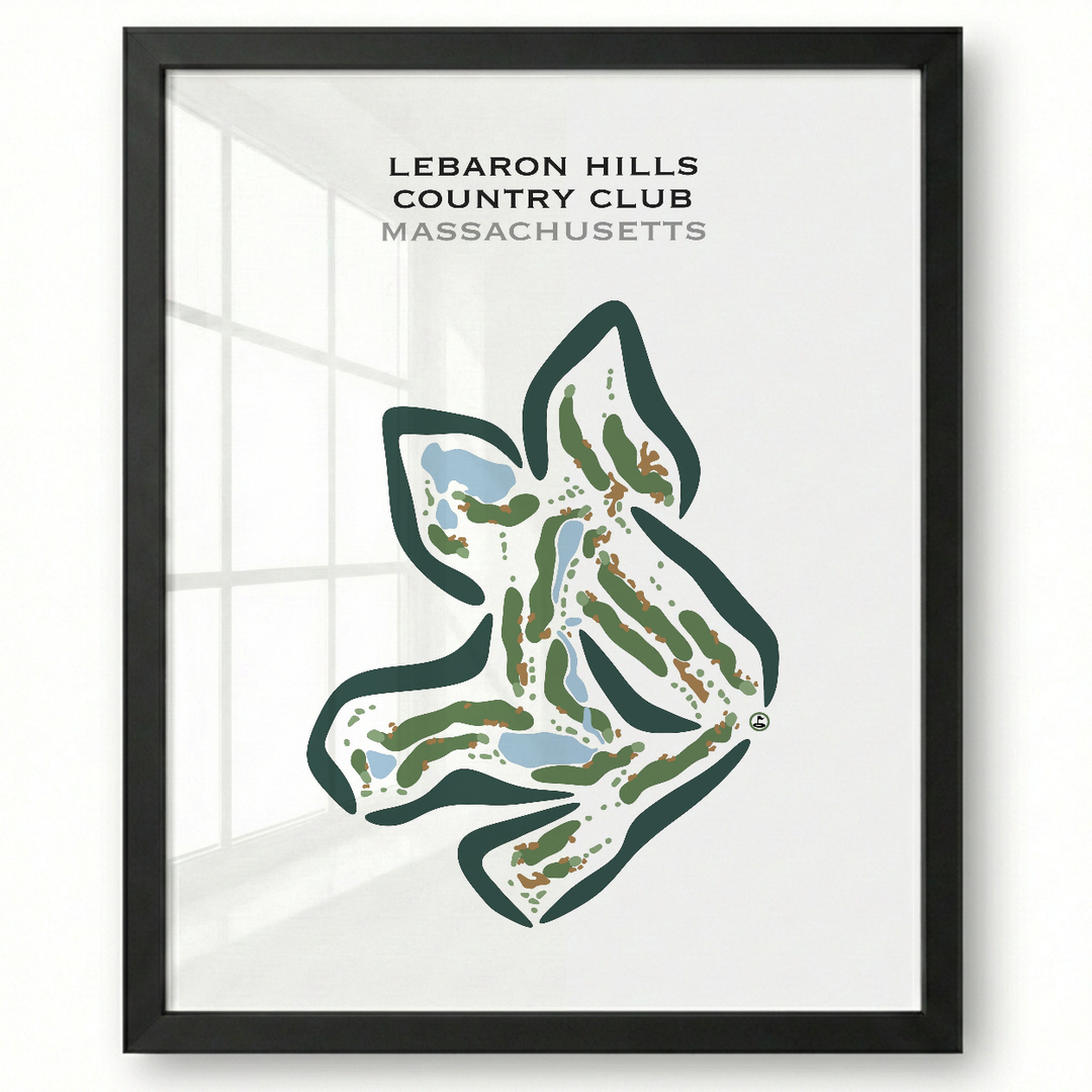 Lebaron Hills Country Club, Massachusetts - Printed Golf Courses