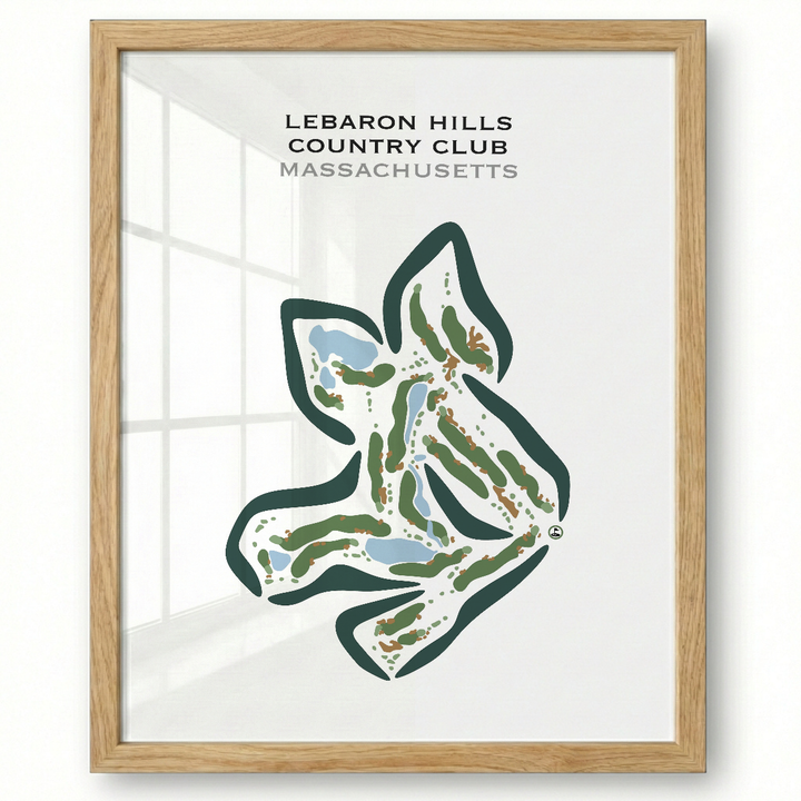 Lebaron Hills Country Club, Massachusetts - Printed Golf Courses