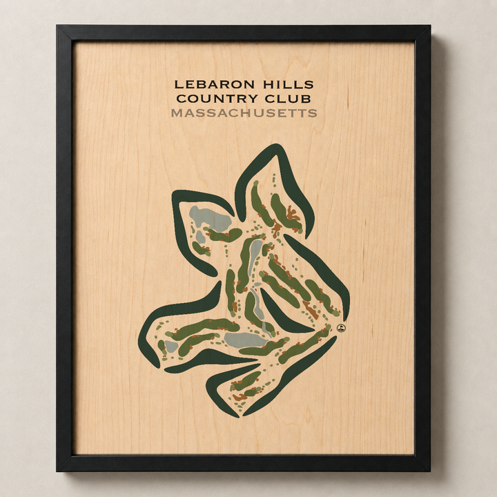 Lebaron Hills Country Club, Massachusetts - Printed Golf Courses