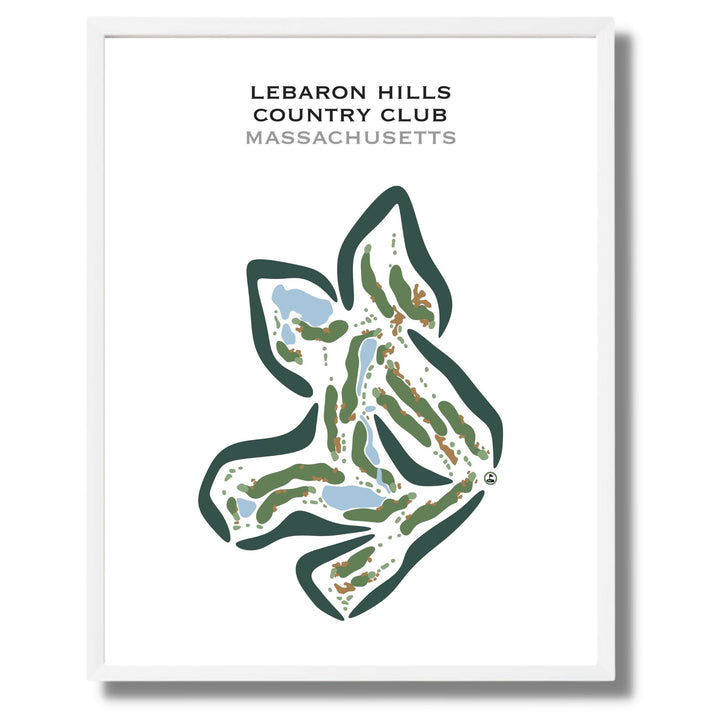 Lebaron Hills Country Club, Massachusetts - Printed Golf Courses