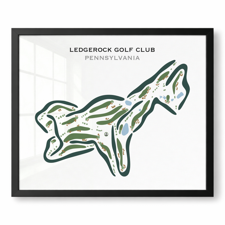 LedgeRock Golf Club, Pennsylvania - Printed Golf Courses