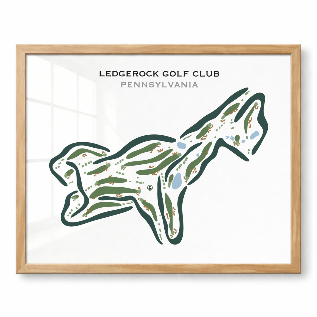 LedgeRock Golf Club, Pennsylvania - Printed Golf Courses