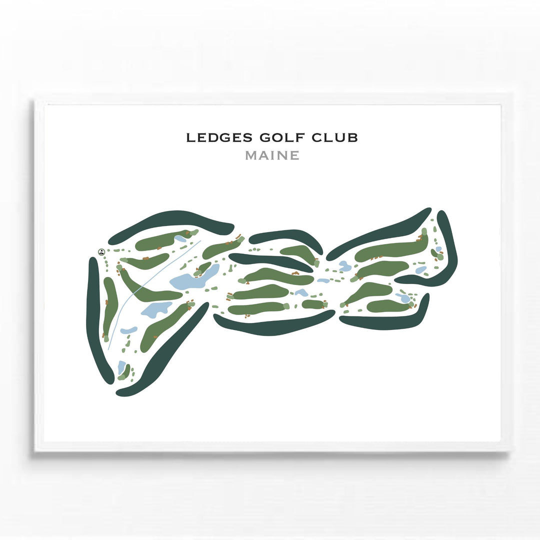 Ledges Golf Club, Maine - Printed Golf Courses