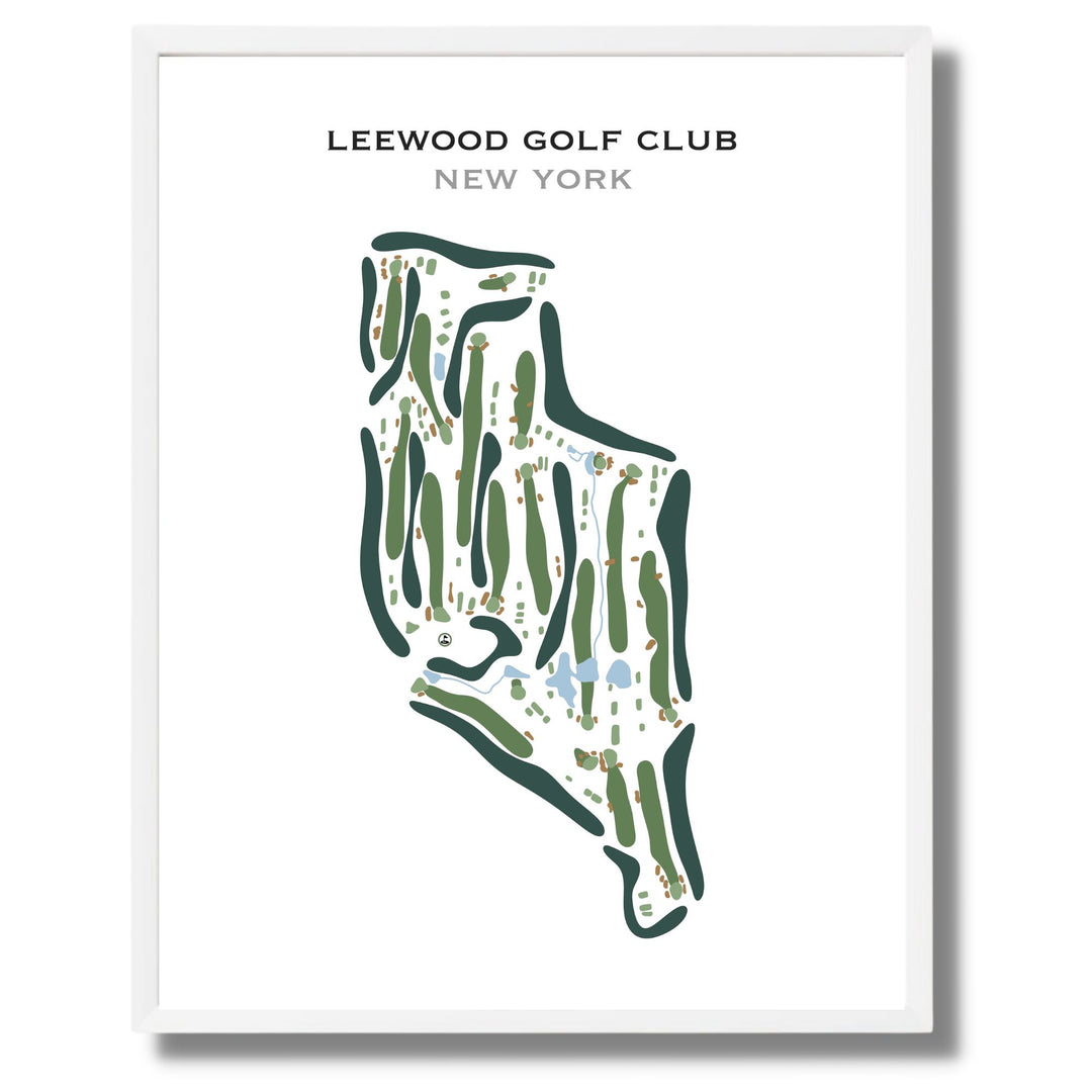 Leewood Golf Club, New York - Printed Golf Course