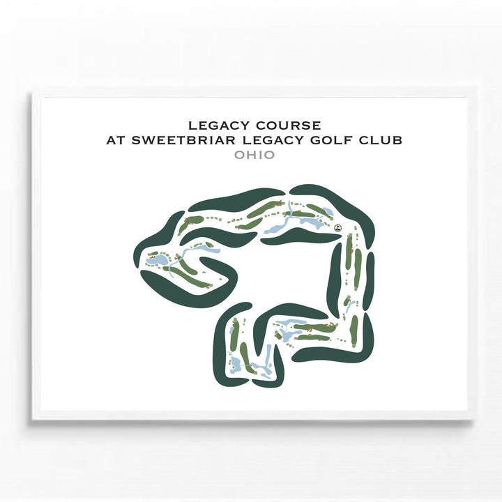 Sweetbriar Golf Course - Legacy Course, Ohio - Printed Golf Courses