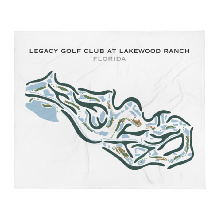 Legacy Golf Club At Lakewood Ranch, Florida - Printed Golf Courses
