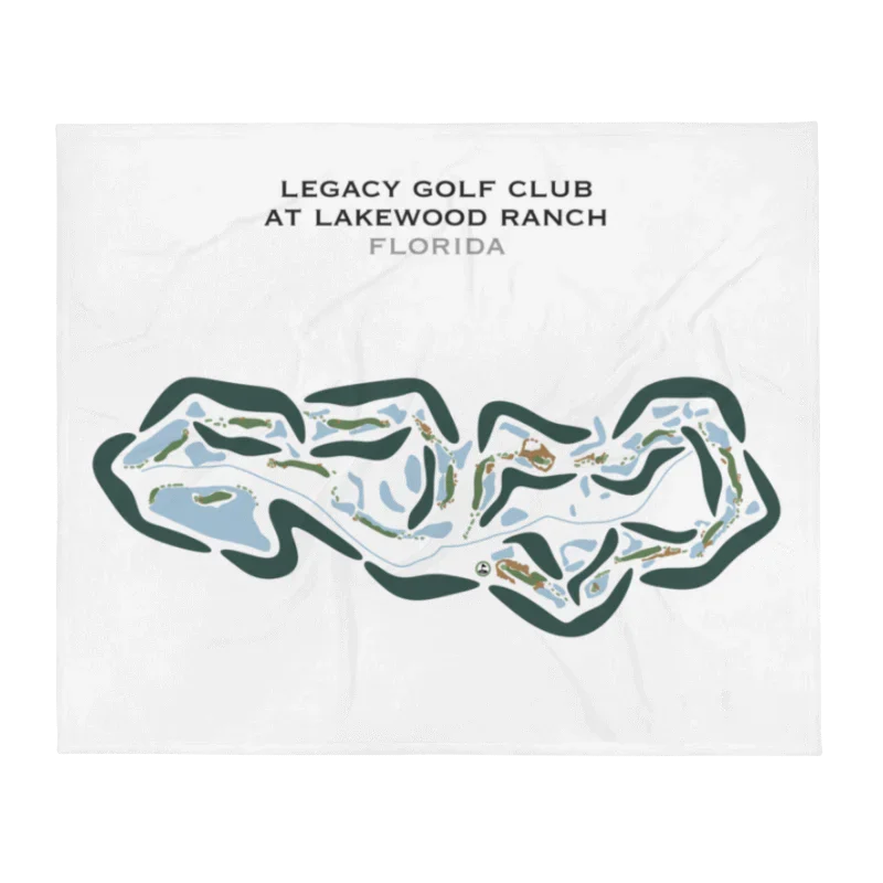 Legacy Golf Club At Lakewood Ranch, Florida - Printed Golf Courses