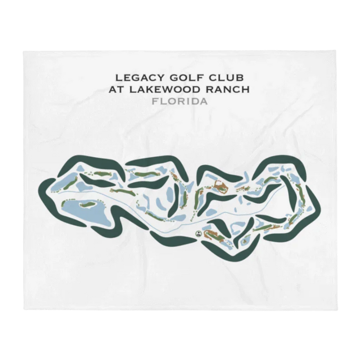 Legacy Golf Club At Lakewood Ranch, Florida - Printed Golf Courses