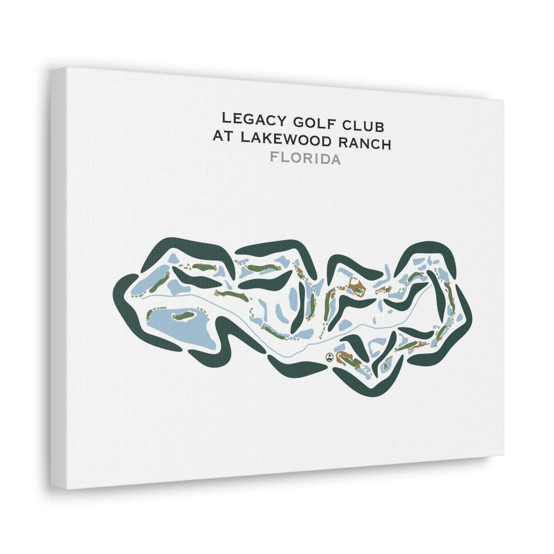 Legacy Golf Club At Lakewood Ranch, Florida - Printed Golf Courses