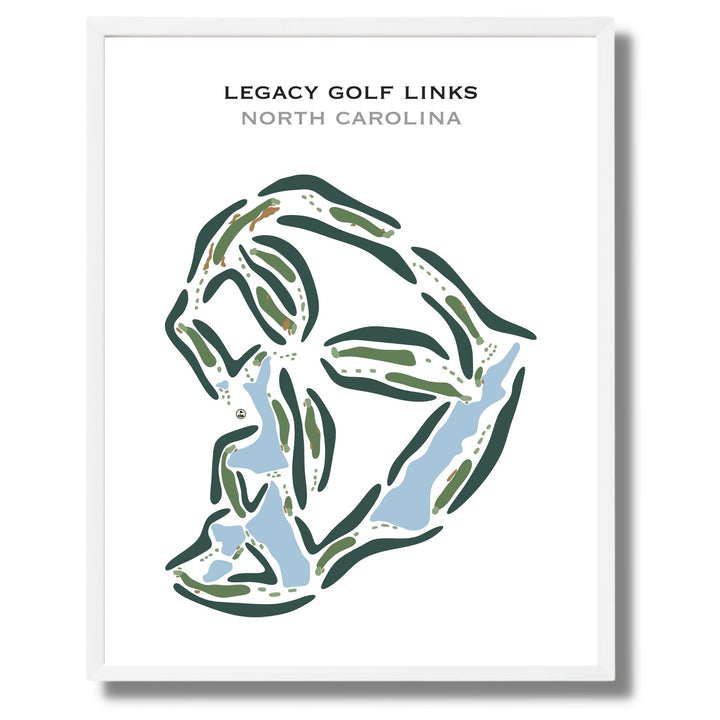 Legacy Golf Links, North Carolina - Printed Golf Course