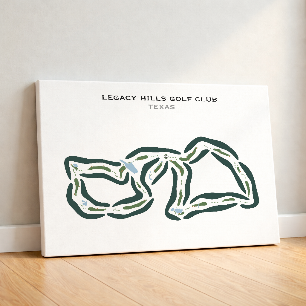 Legacy Hills Golf Club, Texas - Printed Golf Courses